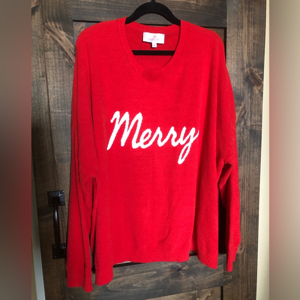 Super soft graphic pullover sweater by Lori Felt